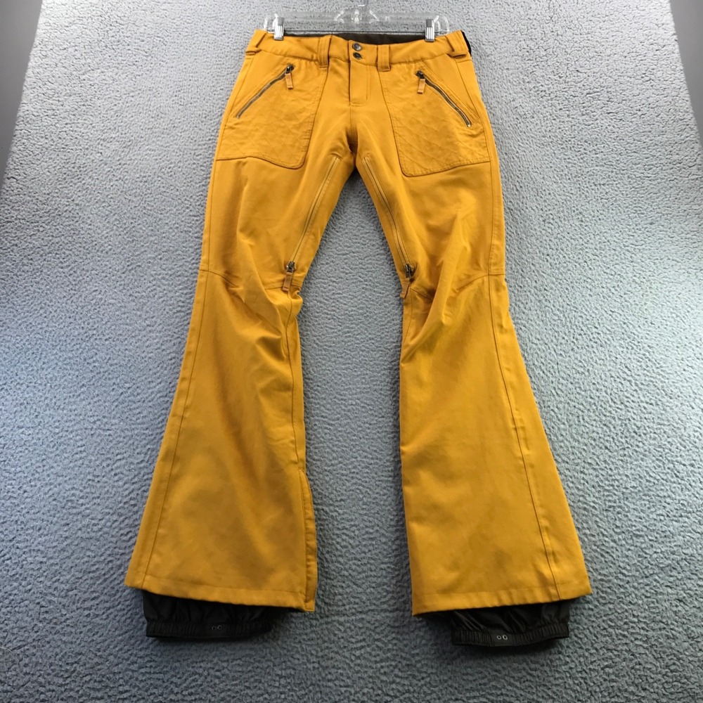 Burton Pants Womens Medium Mustard DryRide Snowboard Ski Winter Outdoor Sports